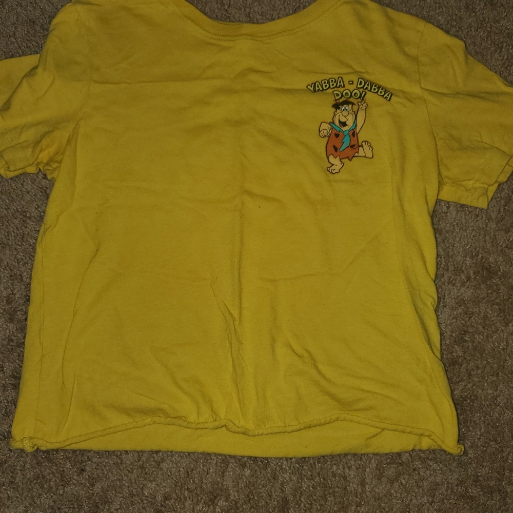 Crop Flintstones shirt